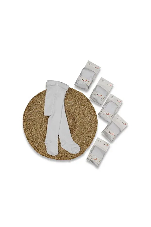 Детские колготки для девочек хлопковые Twobeys, White