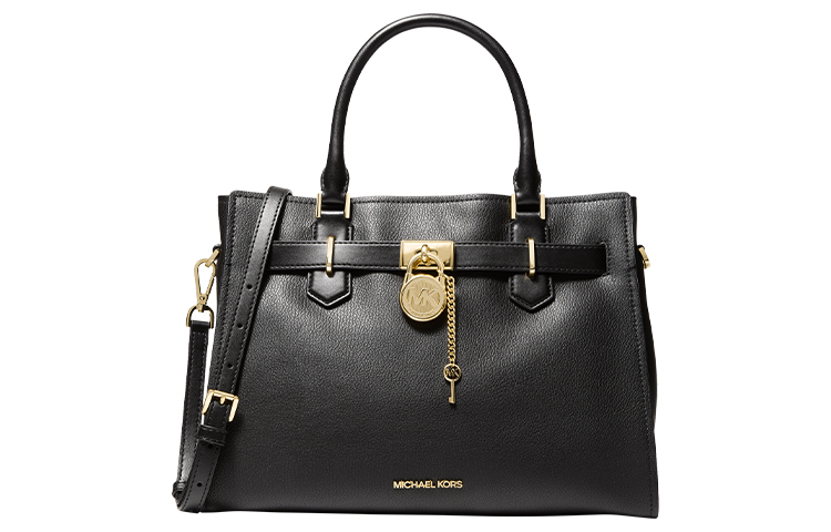 

Средняя кожаная сумка-мессенджер Hamilton MICHAEL KORS