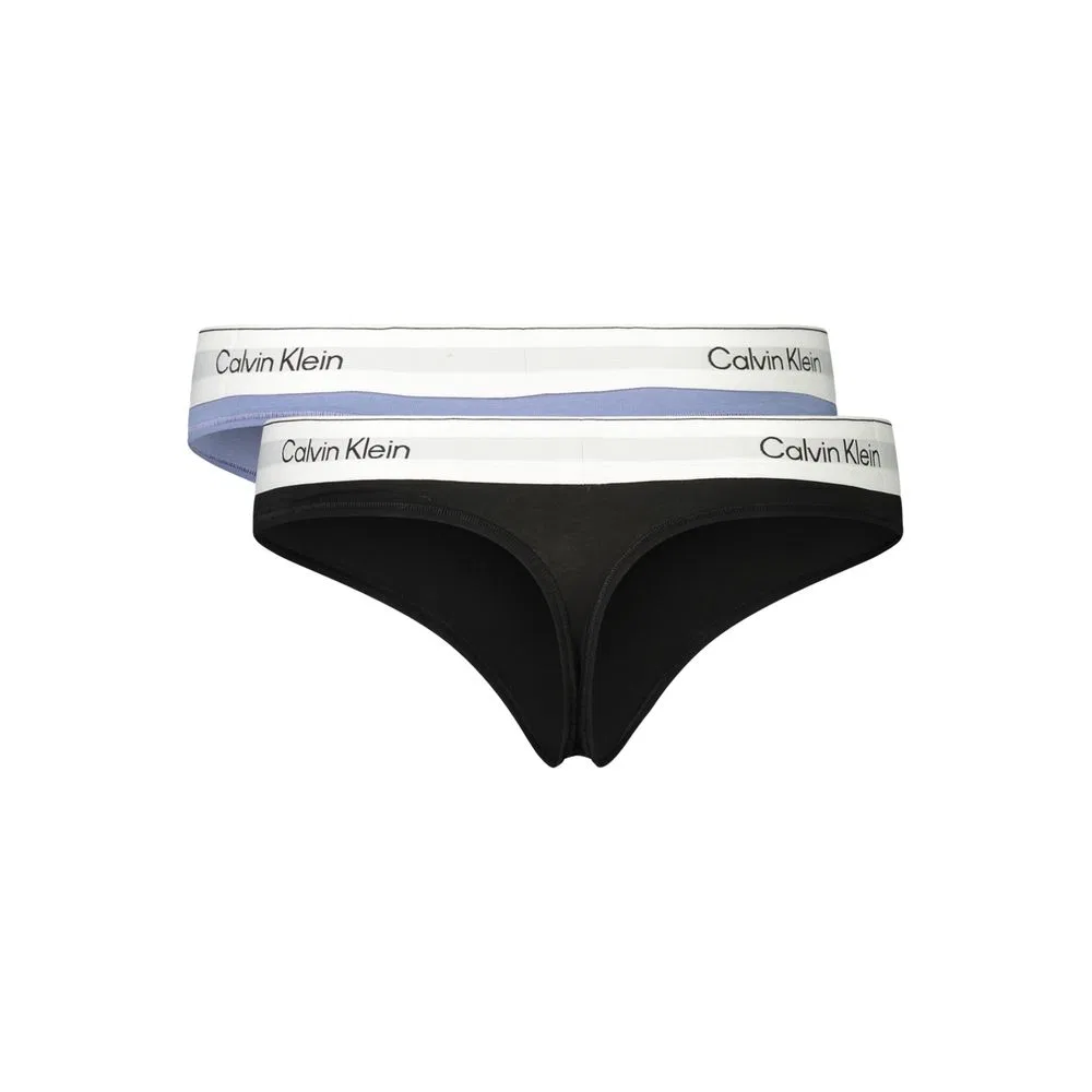 Женские трусы-стринги с эластичным поясом, Light Blue Modal, Calvin Klein, Light Blue — фото 2