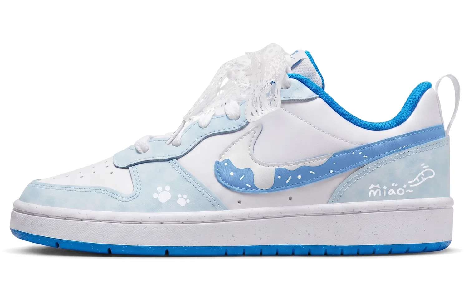 Кроссовки для скейтбординга Court Borough Kids, Nike, Light Blue — фото 3