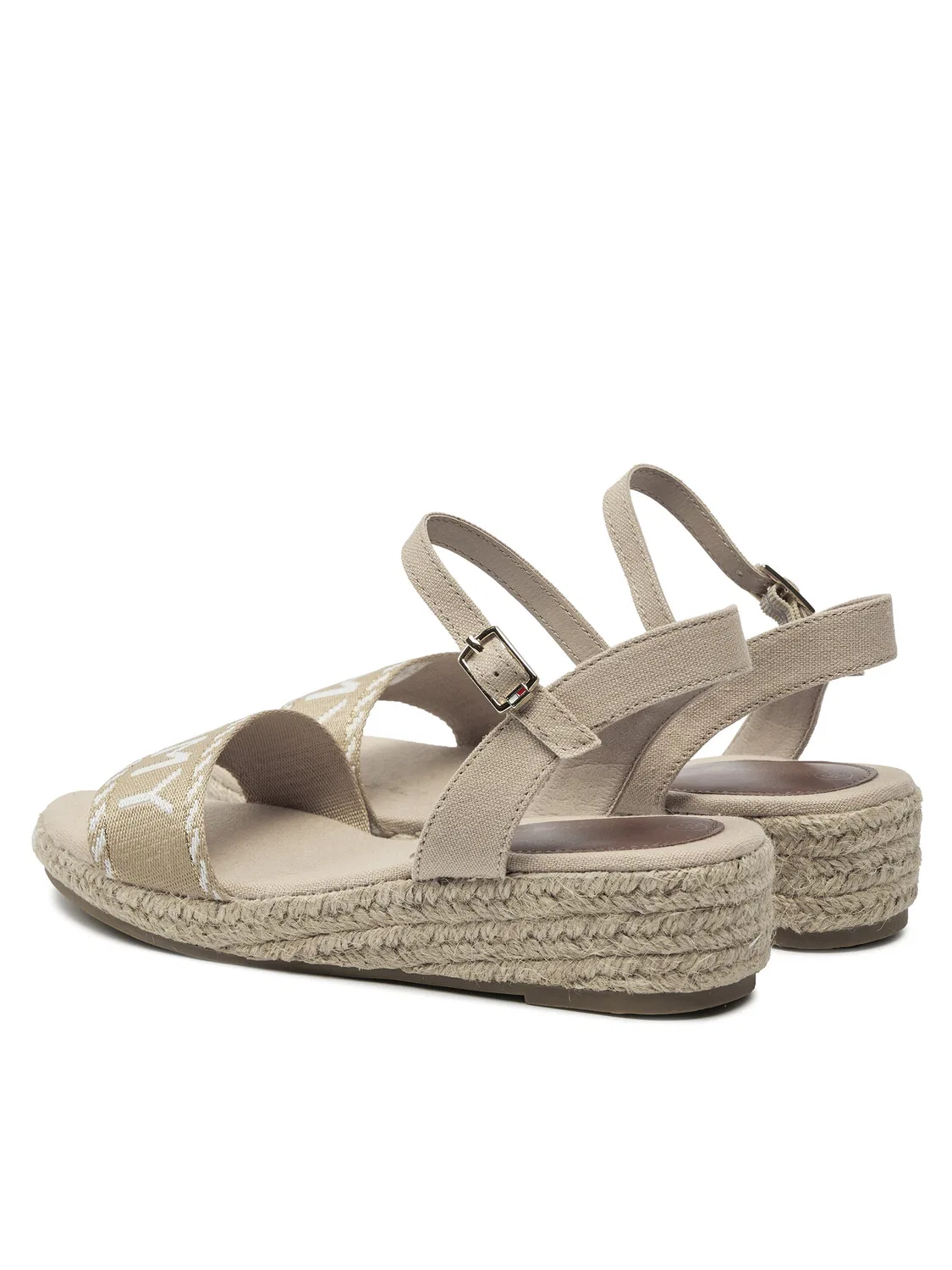 Эспадрильи для девочки Rope Wedge Sandal Tommy Hilfiger, бежевый — фото 3