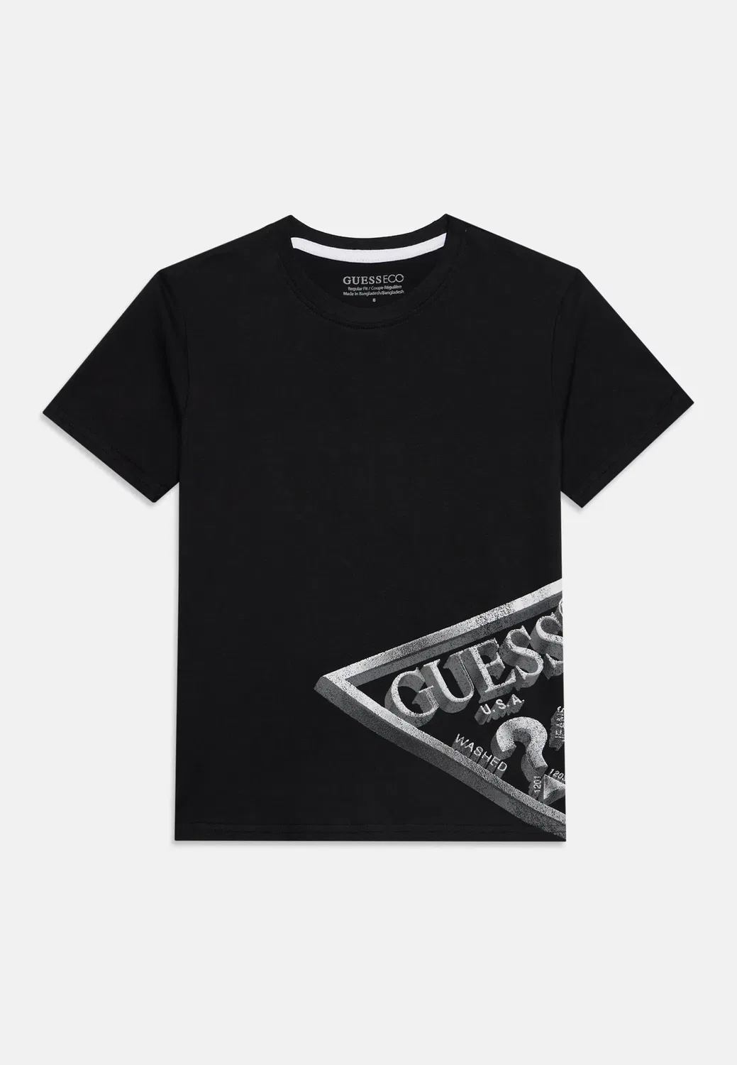 Футболка унисекс с логотипом Guess, Jet Black