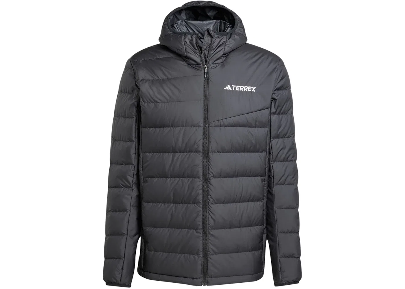 Мужская куртка с капюшоном утепленная Adidas Terrex Multi Light Down Climawarm, Black