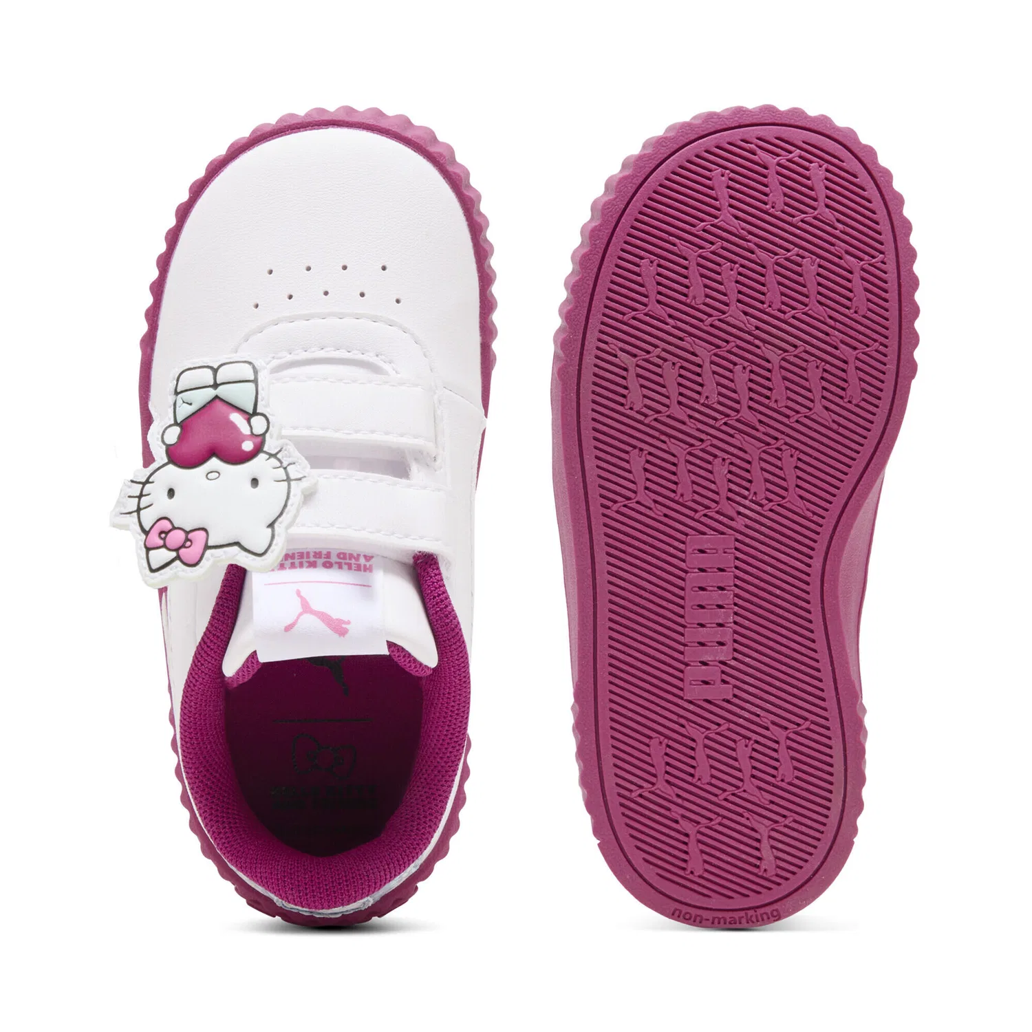 Детские кроссовки с принтом Hello Kitty and Friends Puma, Weiss Rosa — фото 4