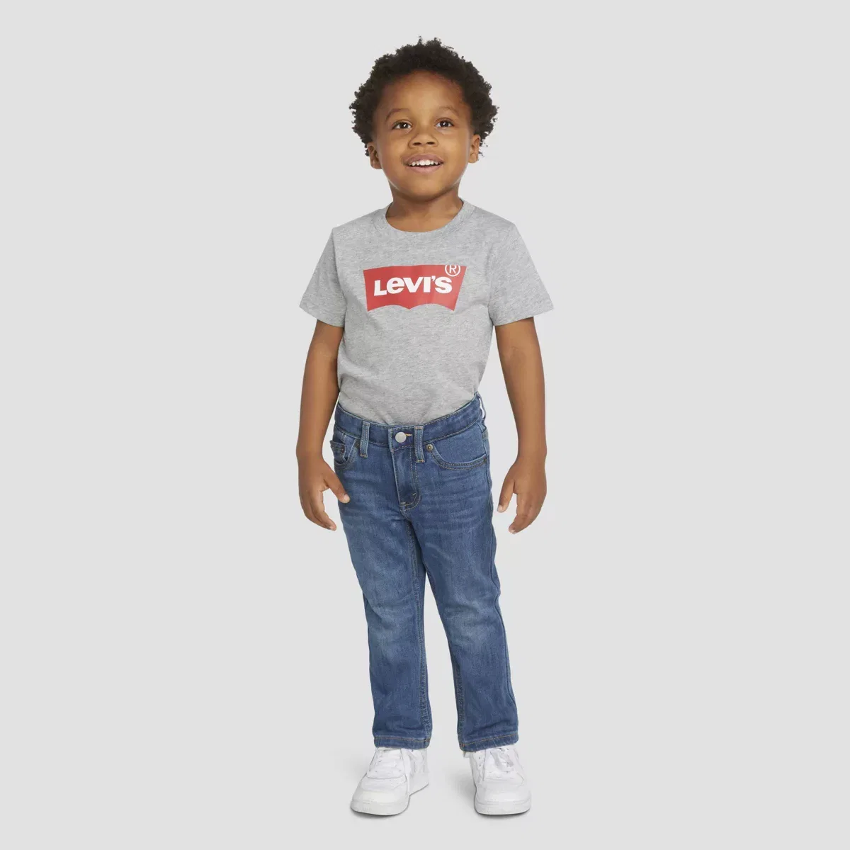 Детские джинсы для мальчиков с зауженным кроем 511 Slim Fit Eco Performance Levi's, Light Wash — фото 3