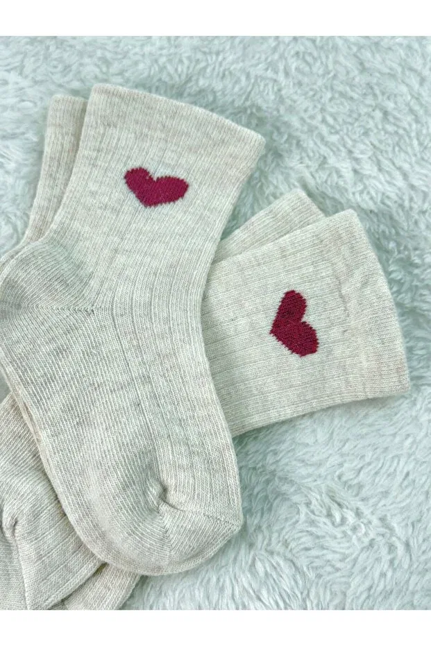 Детские носки для девочек хлопковые с принтом 5-Piece baby girl patterned cotton socks set Moush, Multicolor — фото 4