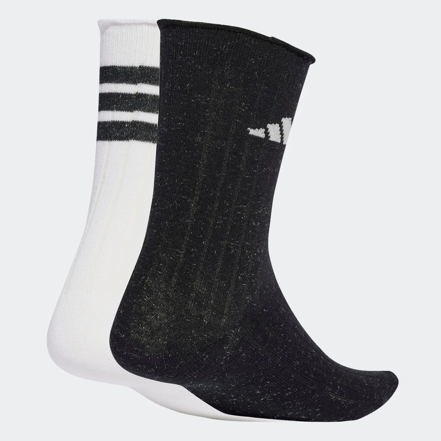 Женские носки с блеском Adidas Performance, White/Black/Grey One — фото 2