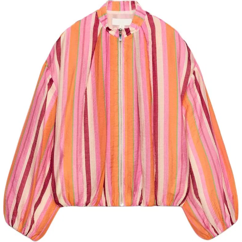 Женская куртка с воротником-стойкой Multicolor ZARA, Multicolor