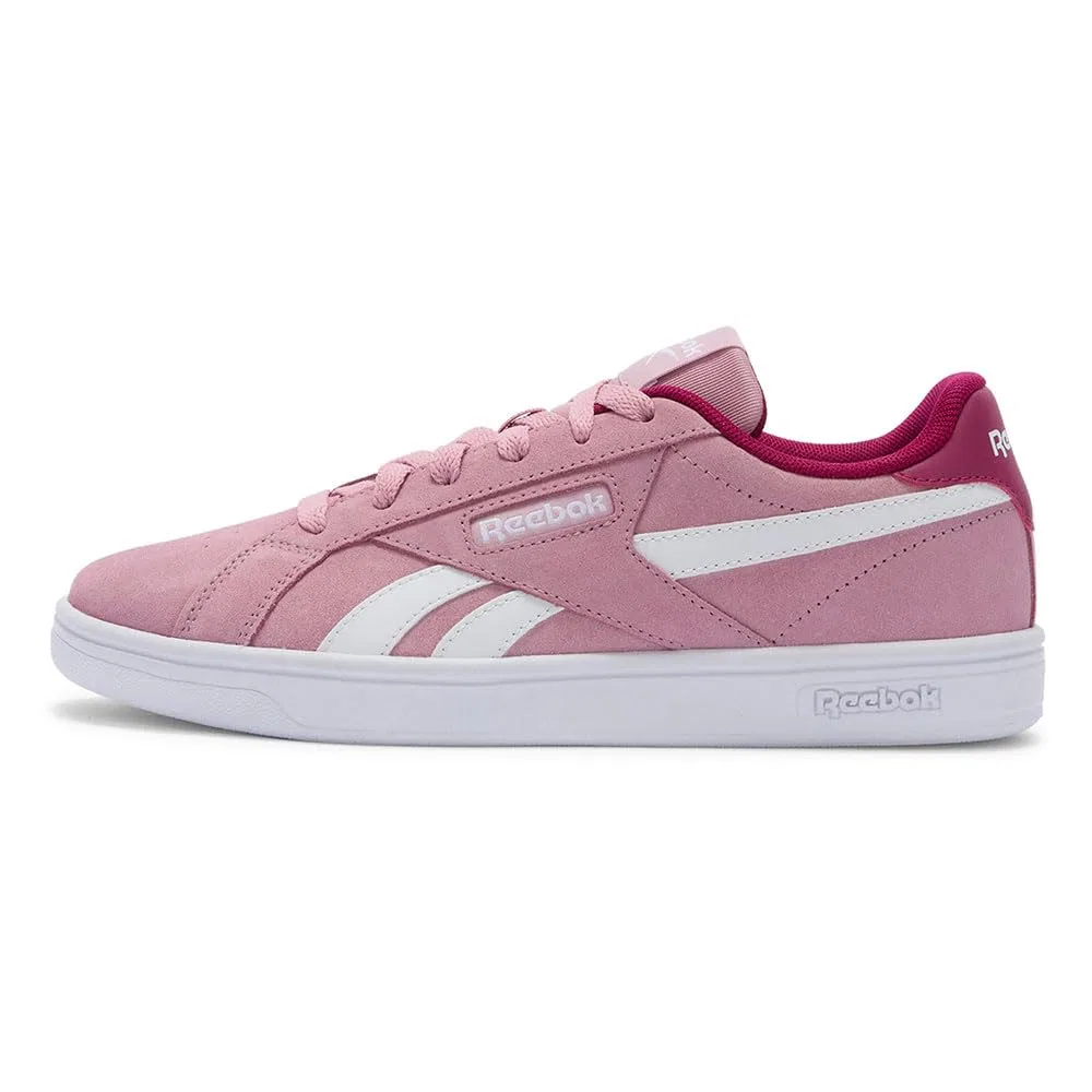 Детские кроссовки для девочек синтетические Reebok Court Retro, Dustyrosis Verryberry White — фото 3