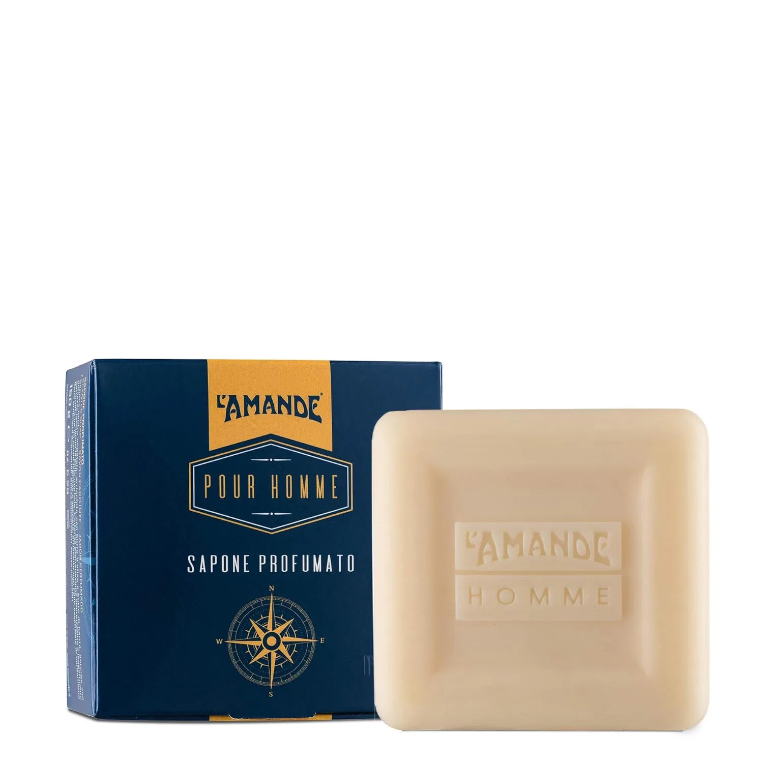 Ароматизированное мыло L'Amande Pour Homme в подарочной коробке, 150 мл, Citrus