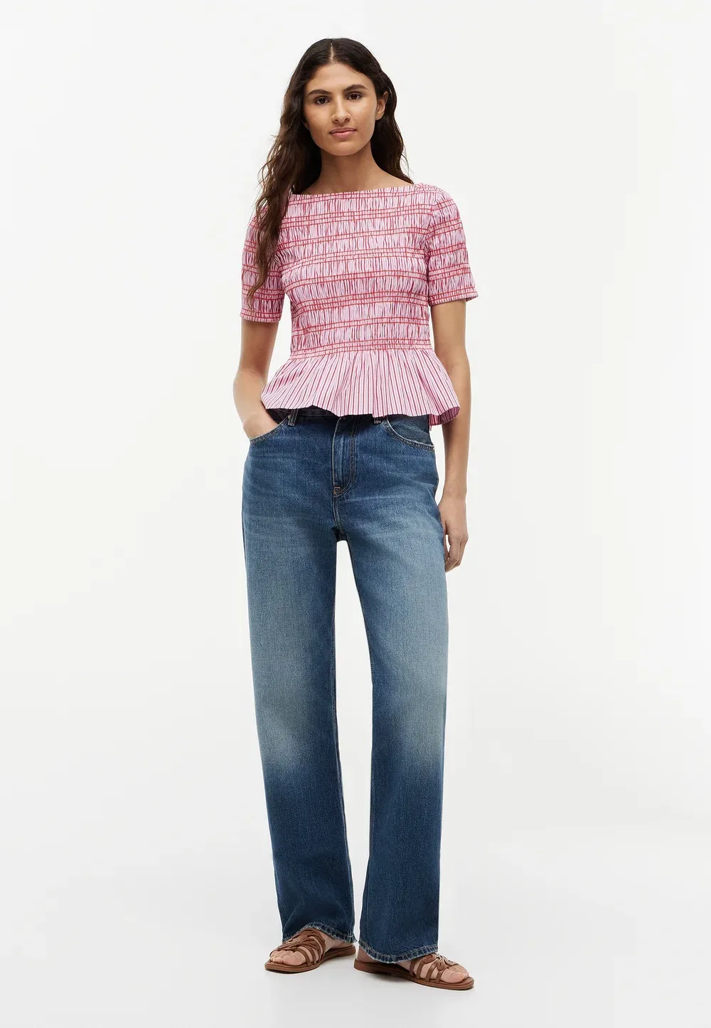 Вышивка в виде лодки - блузка Tommy Hilfiger, Pink — фото 2