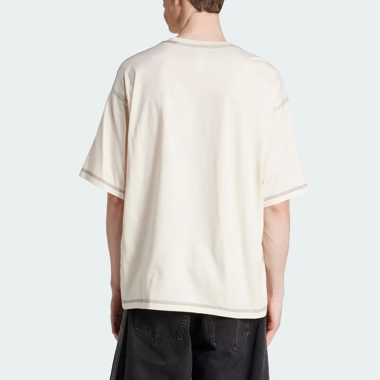 Футболка Trefoil Essentials Adidas Originals, светло-бежевый — фото 4