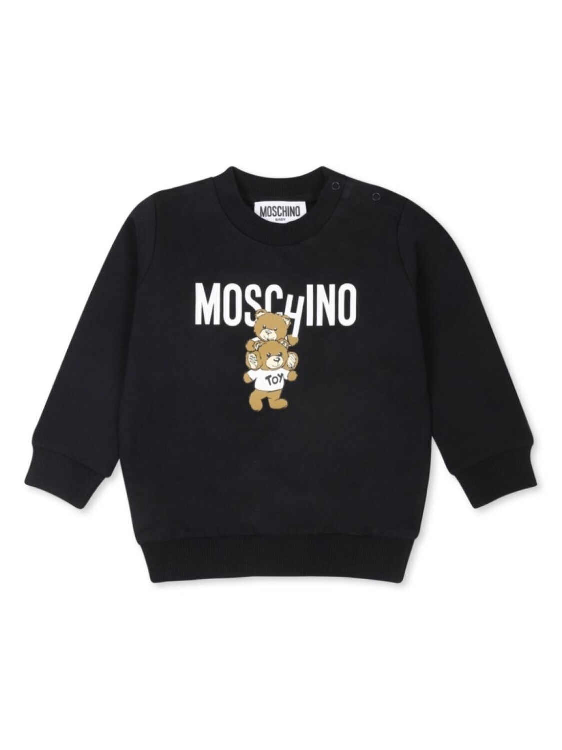 

Moschino Kids толстовка с логотипом Тедди, черный