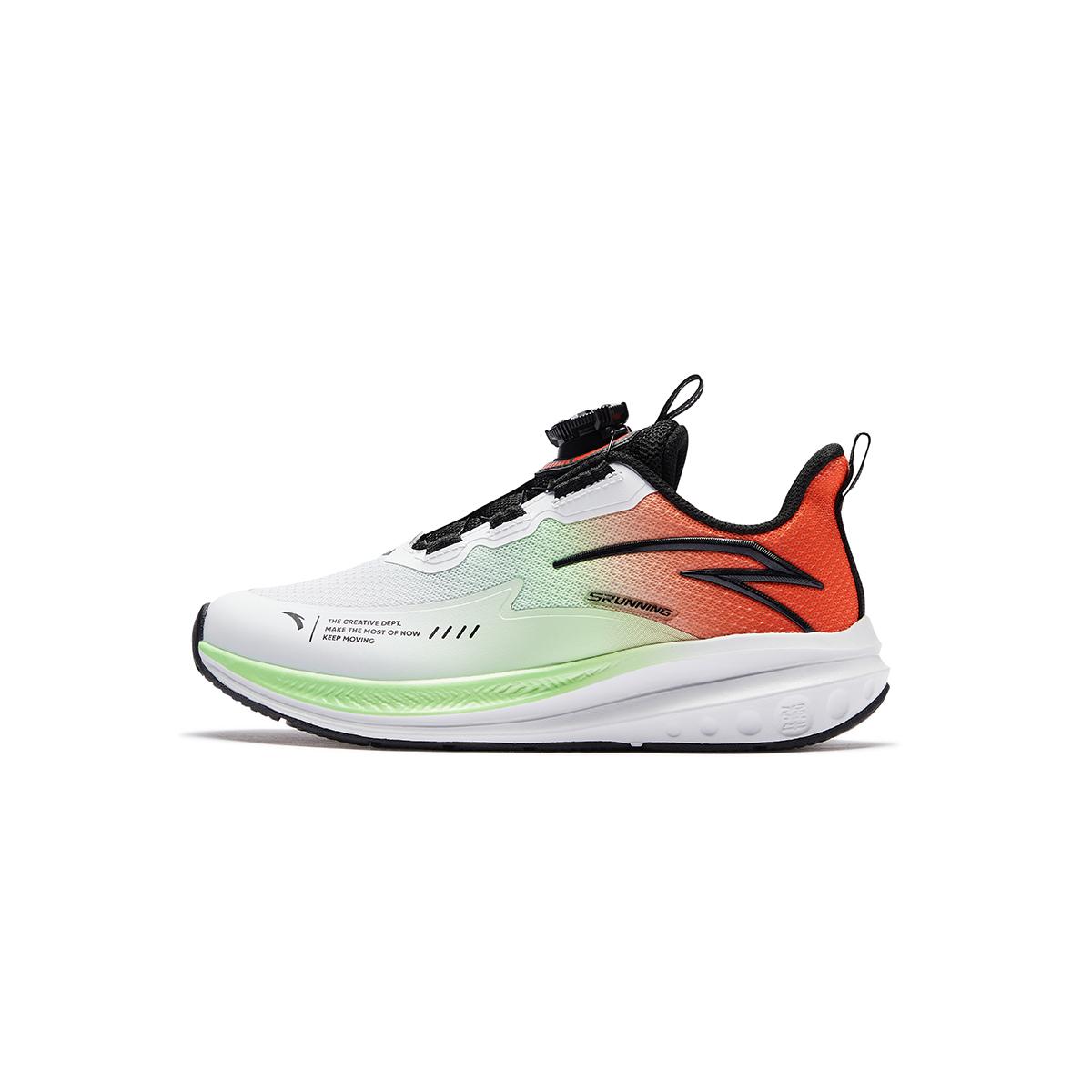 

Antakids Дышащие низкие детские кроссовки Anta White/Flame Orange Red/New Fluorescent Light Grass Green Kids'
