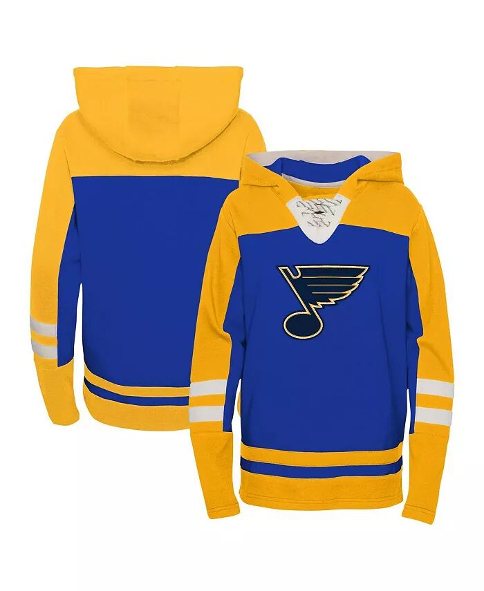

Толстовка-пуловер Big Boys Blue St. Louis Blues Ageless Revisited со шнуровкой и V-образным вырезом Outerstuff