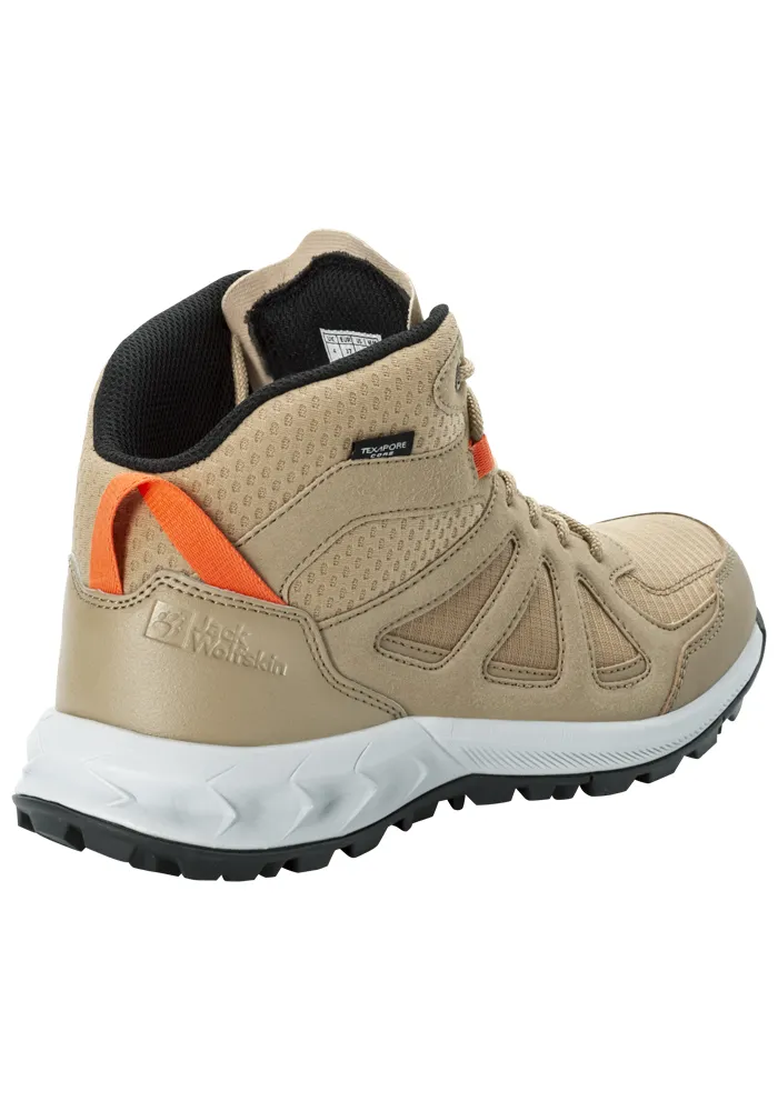 Кроссовки Jack Wolfskin "WOODLAND 2 TEXAPORE MID W", цвет Sandstone — фото 4