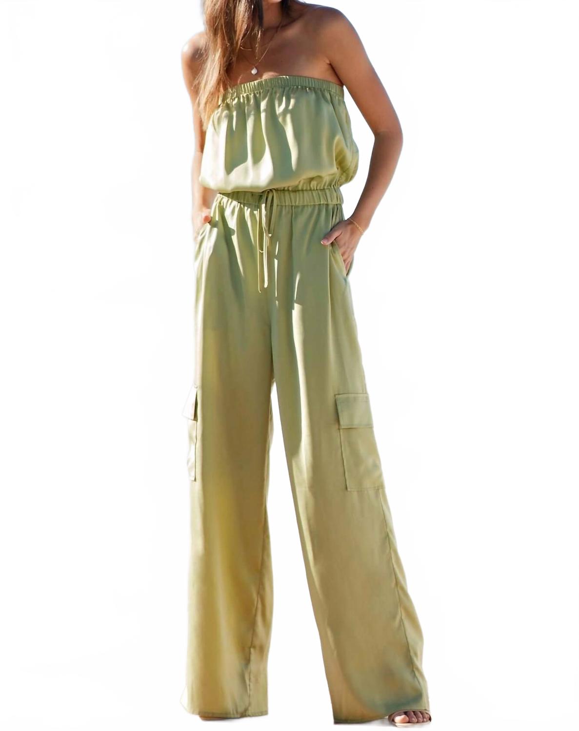 

Комбинезон Cassidy без бретелей в авокадовом цвете Eesome, зеленый