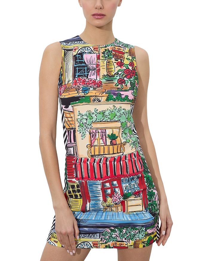 

Мини-платье без рукавов Coley Alice and Olivia, мультиколор