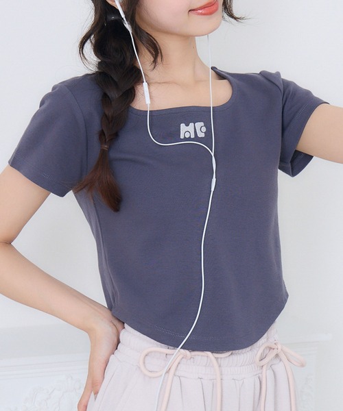 

Футболка с закругленным низом Ems excite, угольно-серый