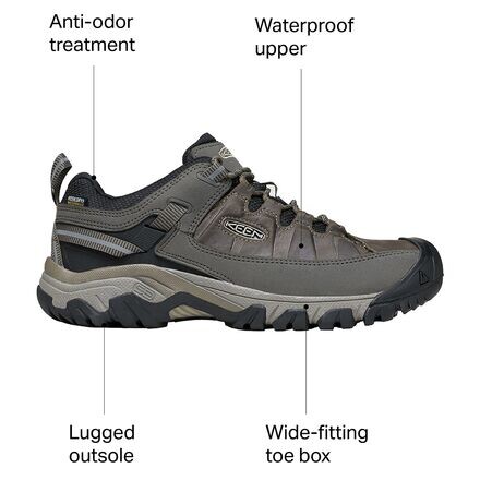 

Targhee III Водонепроницаемые кожаные широкие походные Кроссовки мужские KEEN, цвет Bungee Cord/Black, Черный, Targhee III Водонепроницаемые кожаные широкие походные Кроссовки мужские KEEN, цвет Bungee Cord/Black