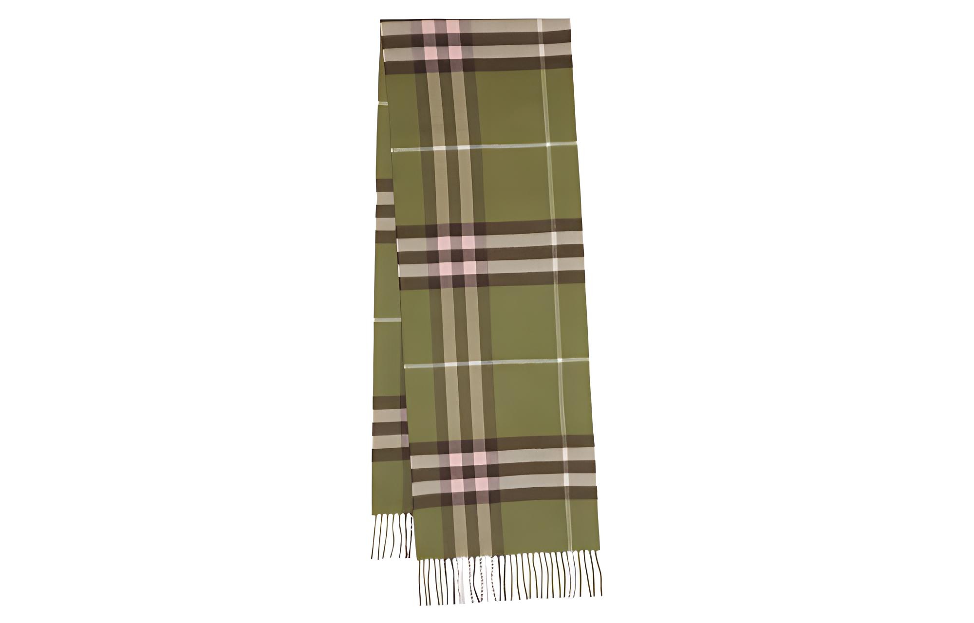 

Burberry Вязаный шарф женский зеленый