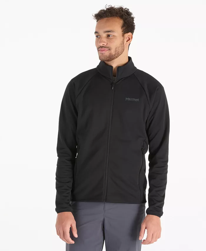 

Куртка Leconte Fleece Zip Front Track с молнией спереди Marmot, черный