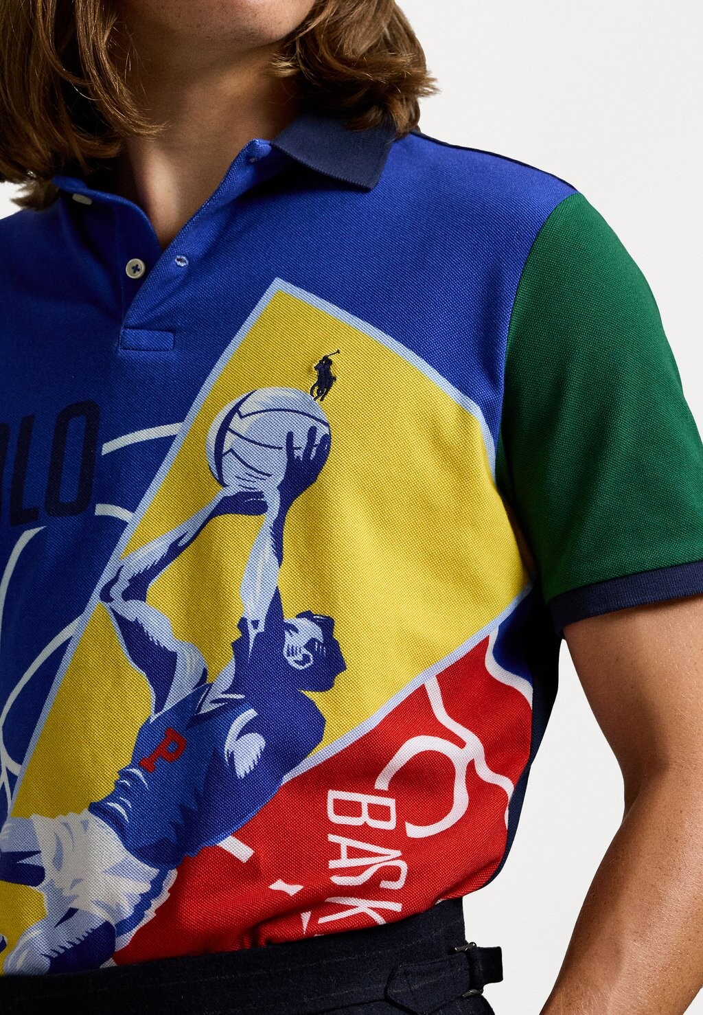 

Рубашка поло CLASSIC FIT BASKETBALL POLO SHIRT Polo Ralph Lauren, мультиколор