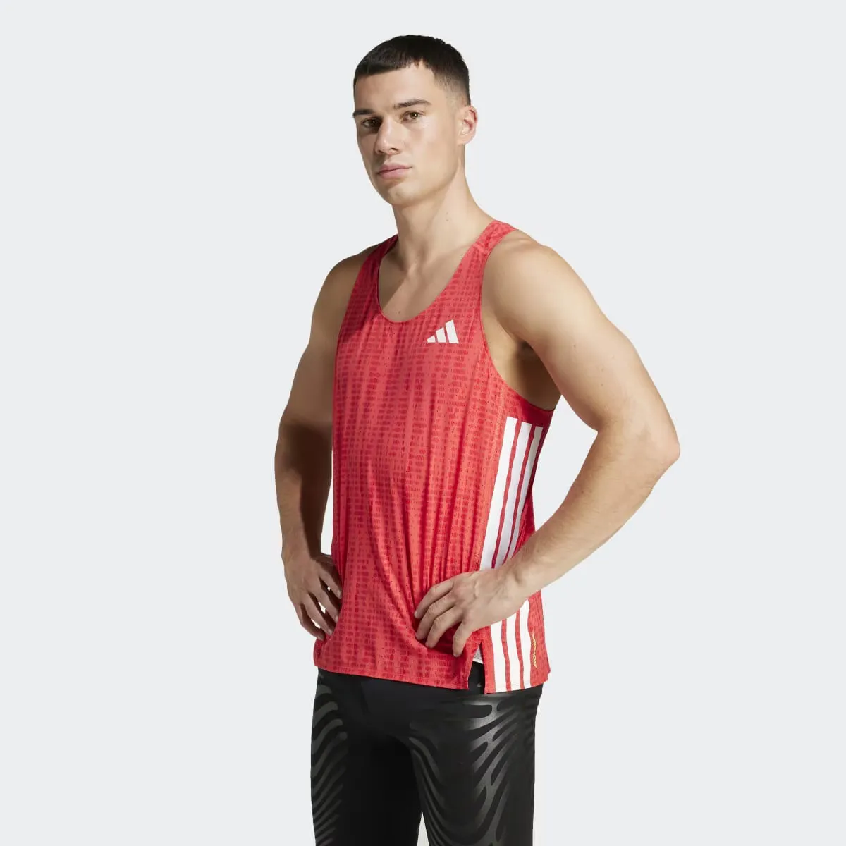 

Мужская майка Adizero Running Adidas, красный