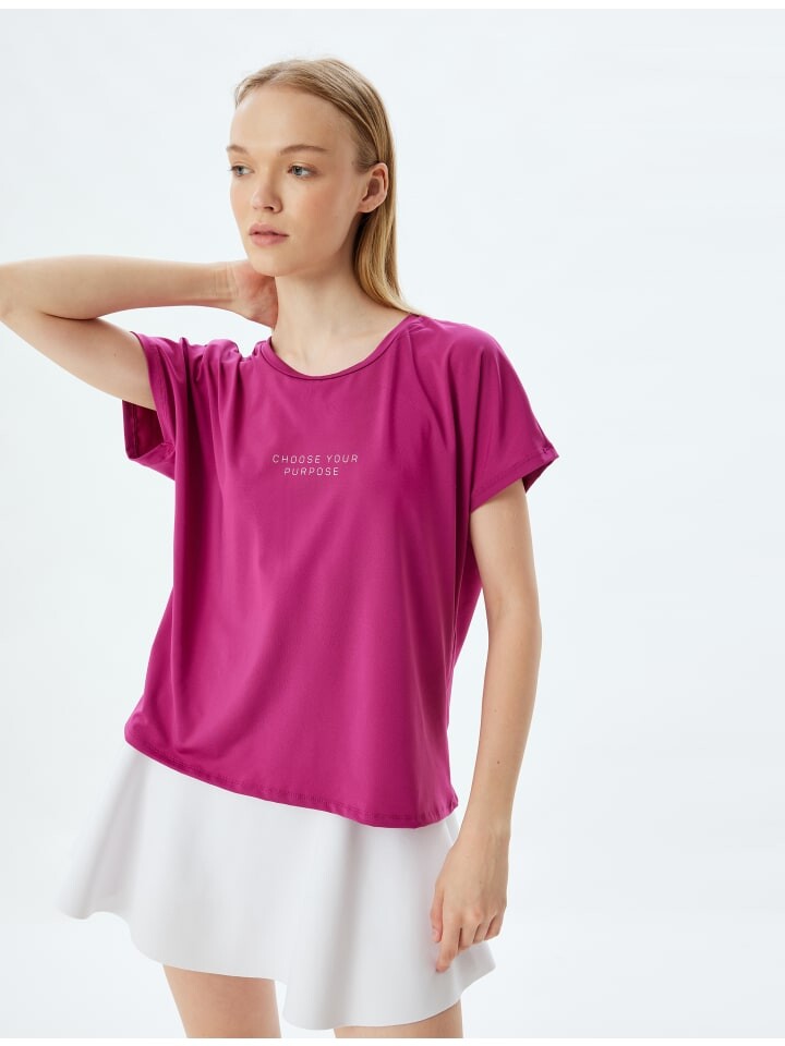 

Футболка KOTON T shirt, фуксия