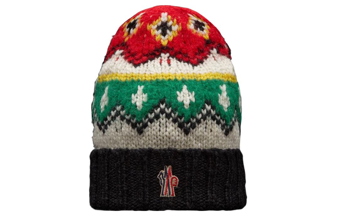 

Гренобль Шапка с логотипом-нашивкой и жаккардовой вязкой Moncler