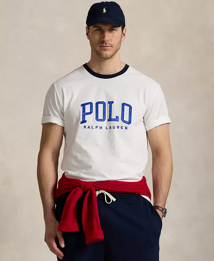 

Мужская футболка с логотипом Big & Tall Polo Ralph Lauren, белый