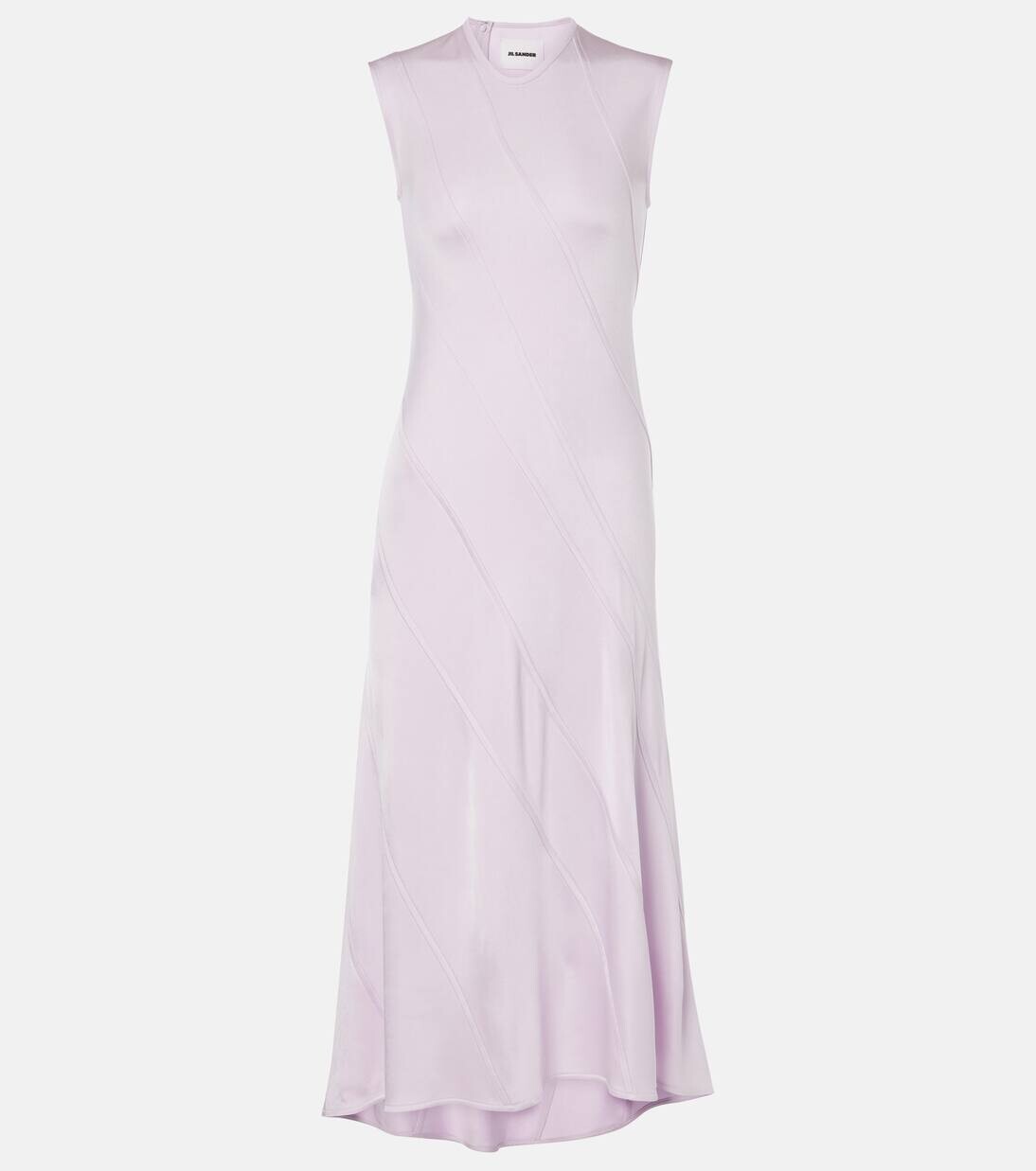 

Асимметричное платье миди Jil Sander, цвет lilac sky
