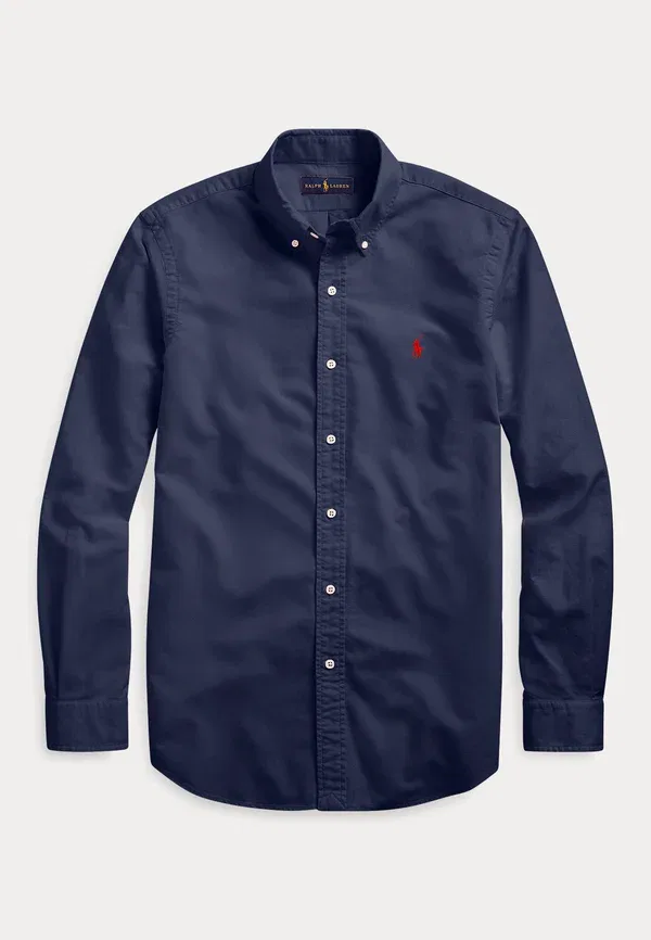 Рубашка оксфорд с окрашиванием Polo Ralph Lauren Big & Tall, темно-синий — фото 4