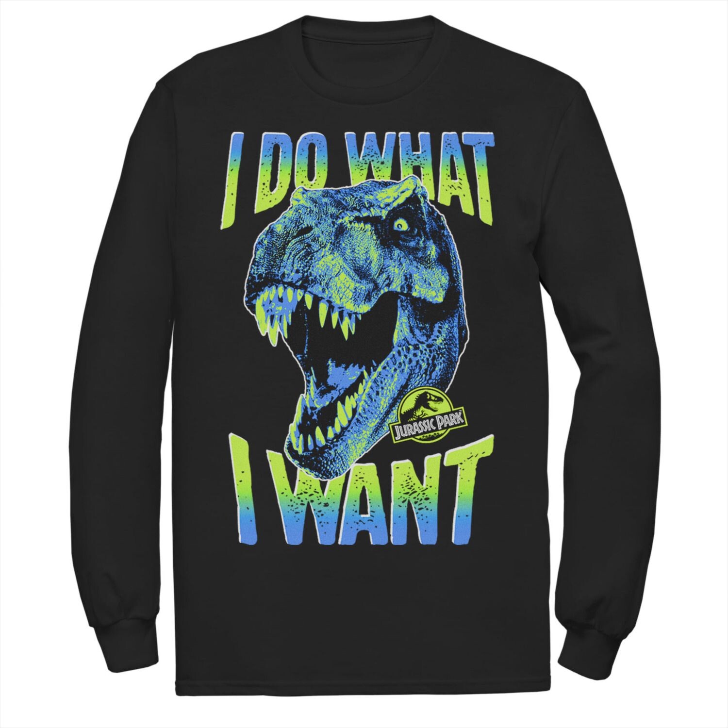 

Мужская футболка Jurassic Park T-Rex I Do What I Want Licensed Character, черный