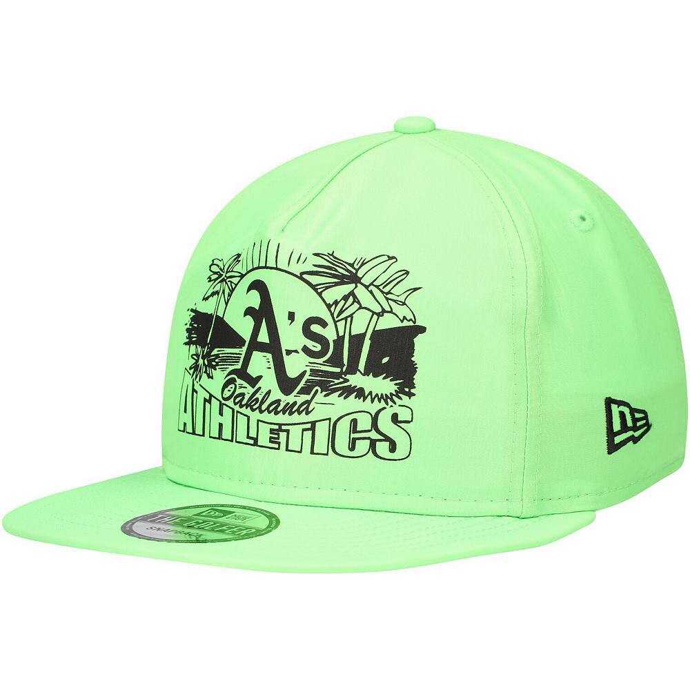 

Мужская кепка New Era Green Oakland Athletics неоновая с бейсболкой для гольфиста, цвет Oas Green