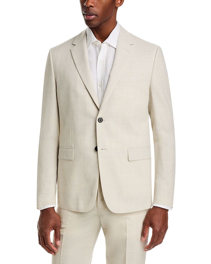 

Пиджак Chambers Mélange Slim Fit из мягкой ткани с классическим кроем Theory, серый