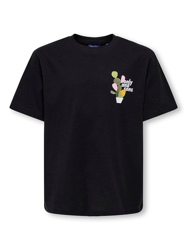 

Only&Sons Черная футболка "Фред"