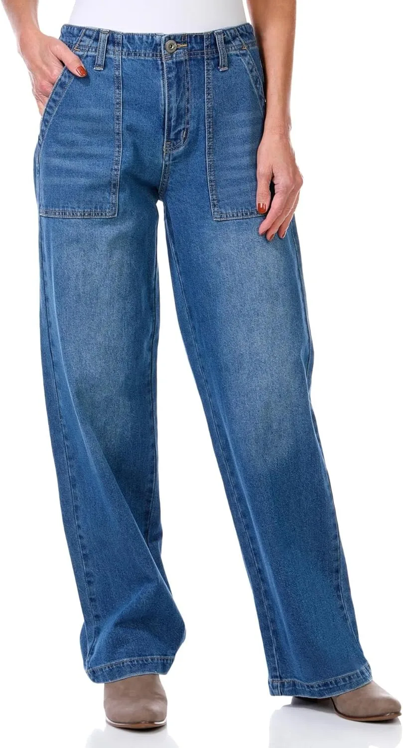 

UNIONBAY Women's Della Highrise Wide Leg Jean