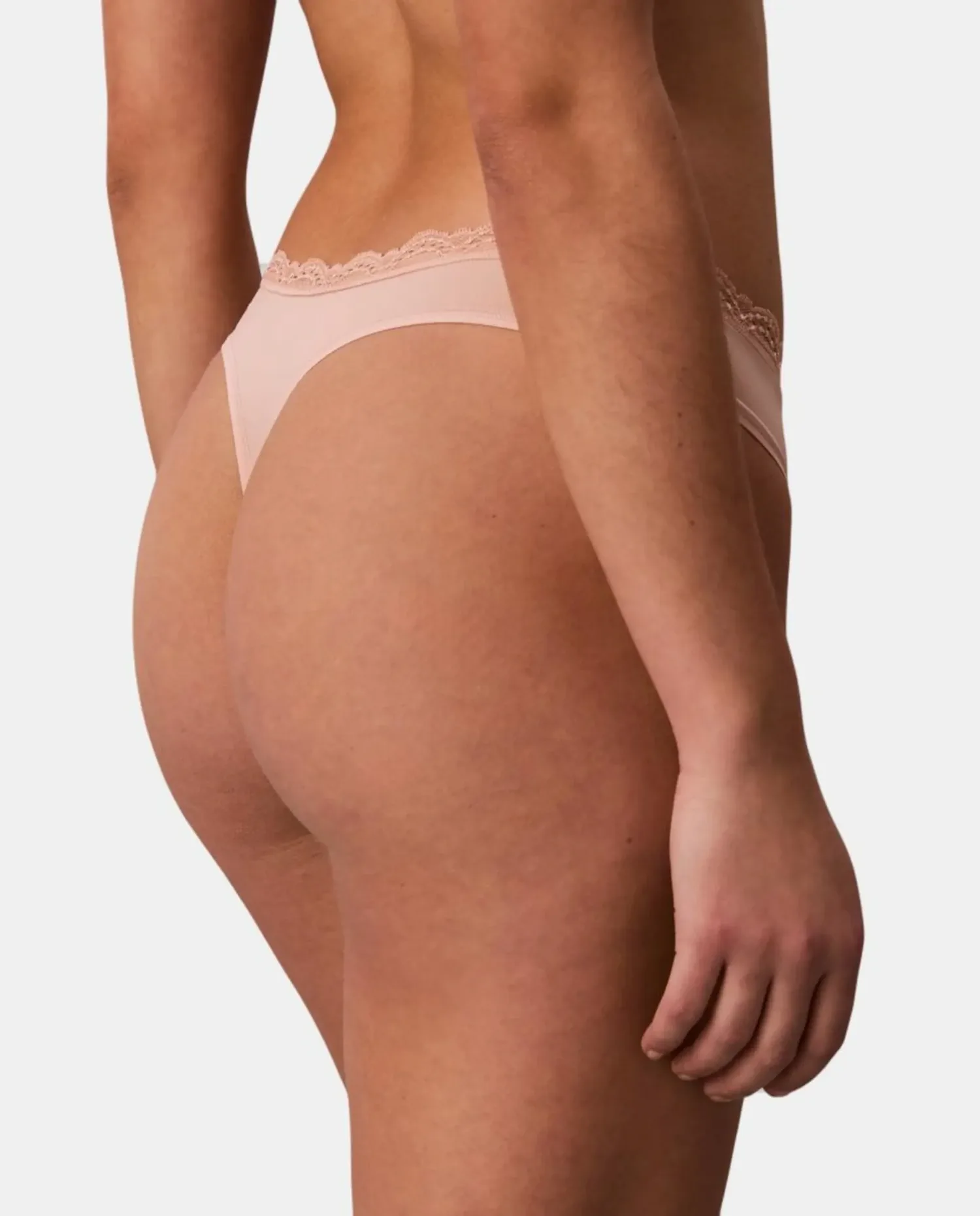 Трусики-танга MICRO STRETCH С КРУЖЕВОМ Calvin Klein, коричневый — фото 4