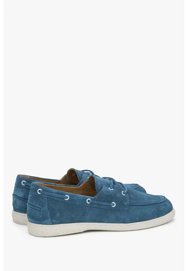 Мужские лоферы в стиле ботинок для парусного спорта Estro er00119619 40 boat shoes, синий — фото 4