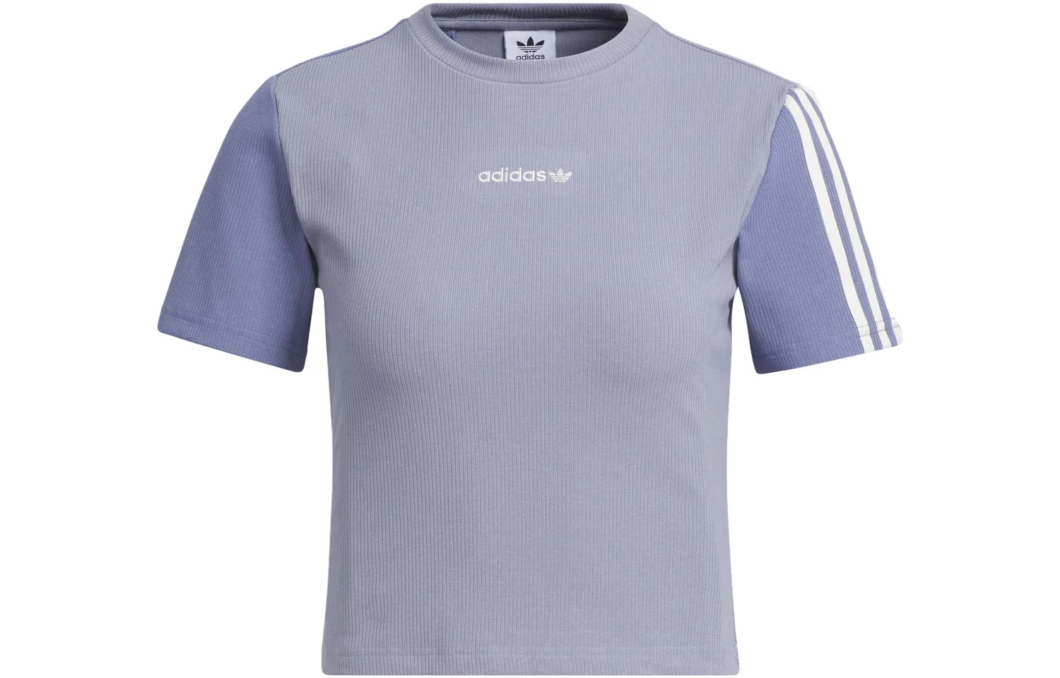 Adidas Originals Топ-кроп женский серебристо-серый фиолетовый