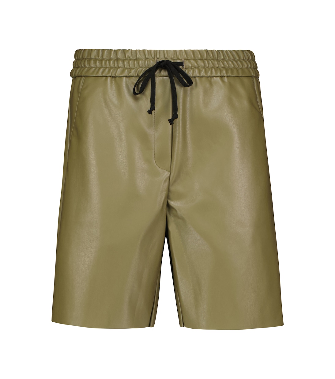 

Шорты из искусственной кожи Brooke Deveaux New York, оливковый