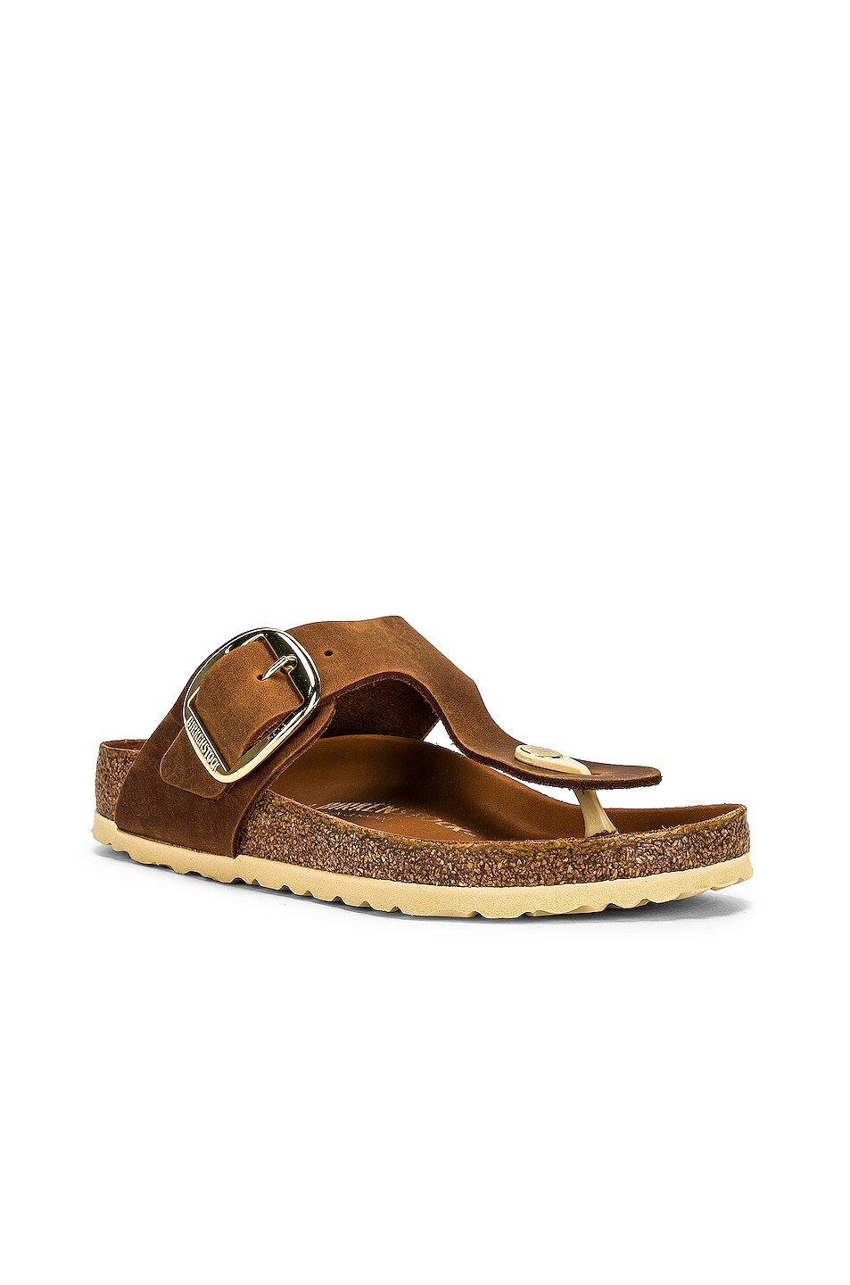 Сандалии Gizeh с большой пряжкой Birkenstock, цвет Cognac — фото 2