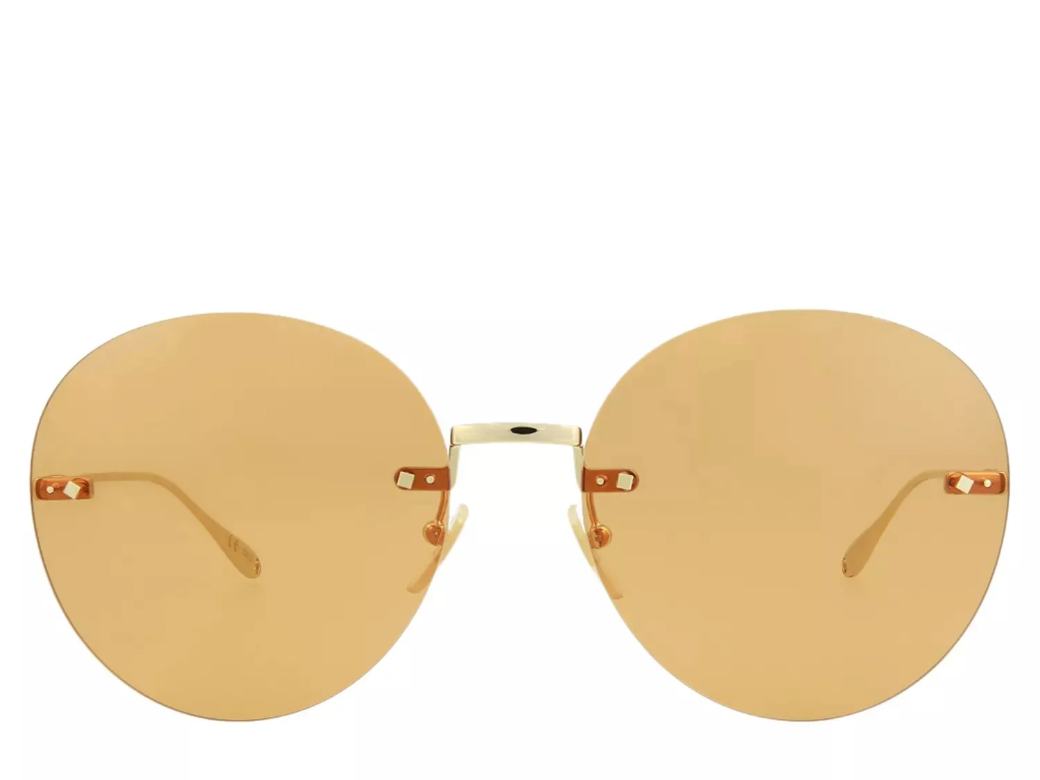 

Круглые солнцезащитные очки Gucci, золото