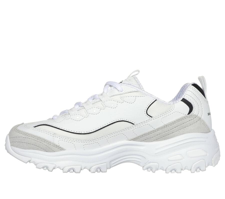 SKECHERS Женские кроссовки D'LITES белые / черные / красные — фото 4