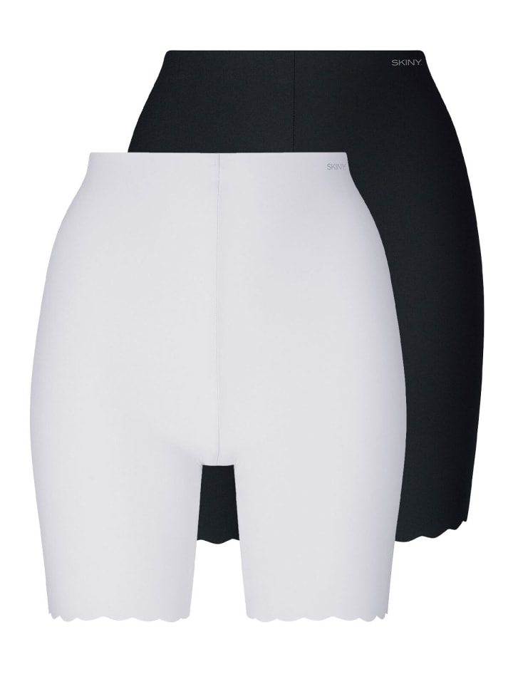 

Трусы Skiny 2er Pack lange Unterhose, цвет white-black