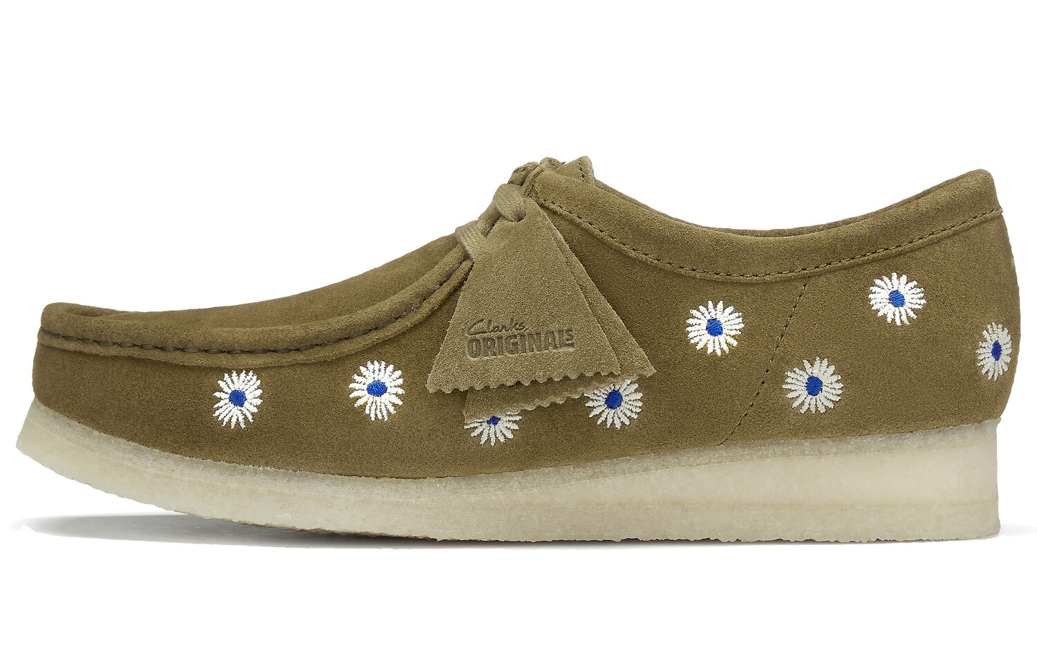 

Туфли-лодочки Wallabee с цветочной вышивкой Clarks