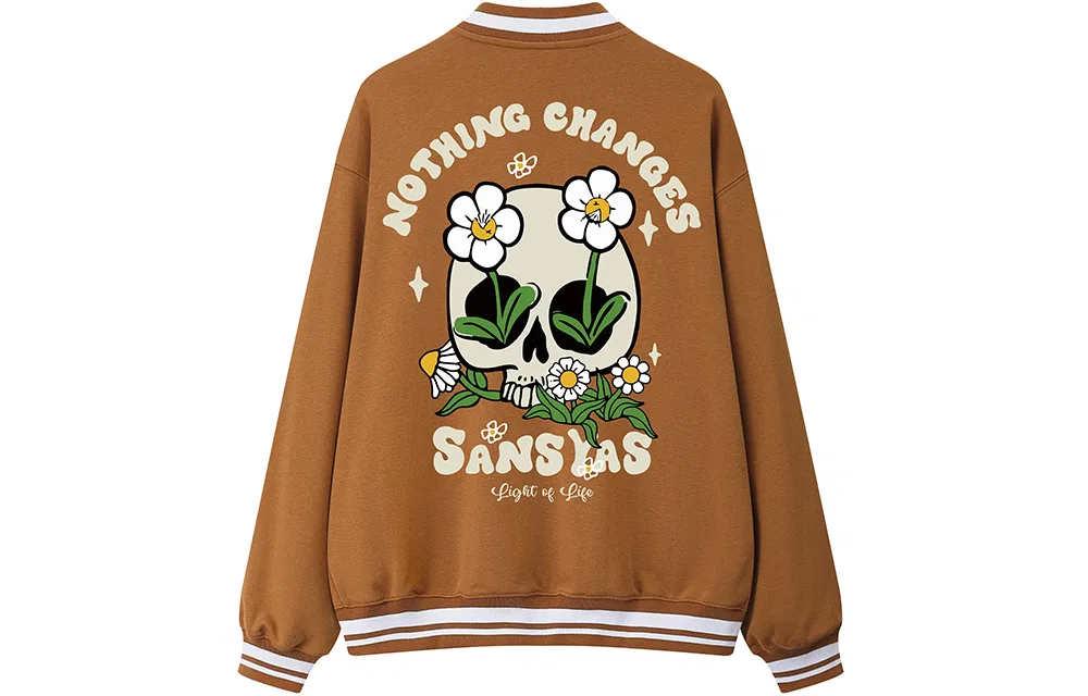 Детская бейсбольная куртка с воротником, прямого кроя, Baseball Jerseys SANSYAS