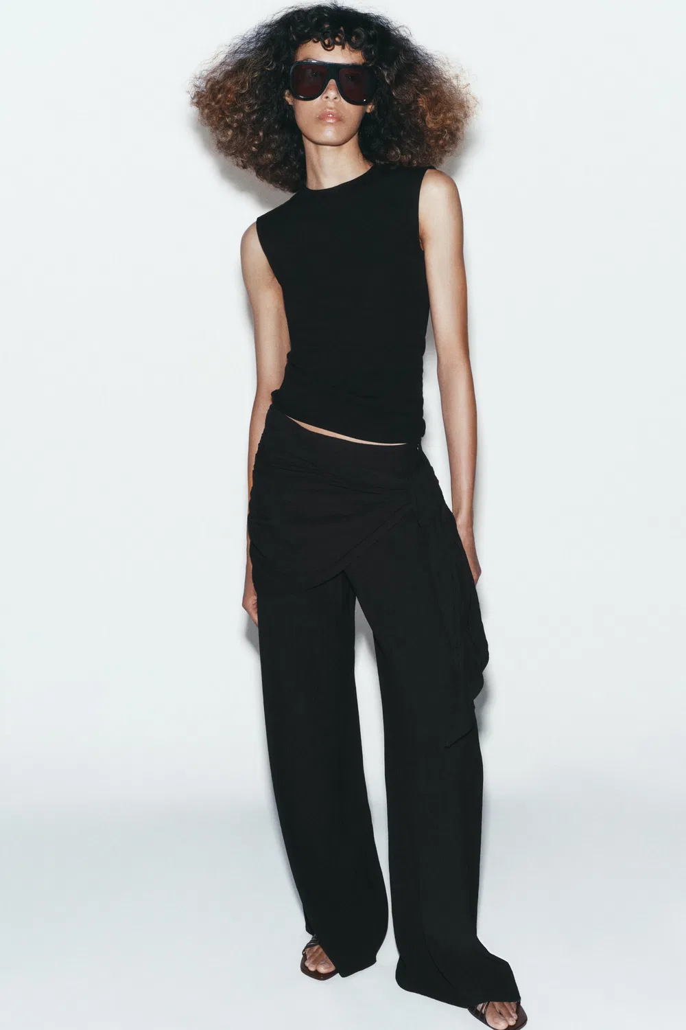 Топ без рукавов ZARA, Black