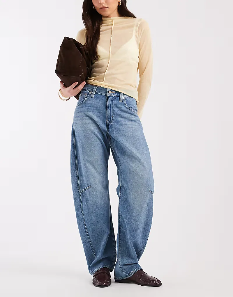 Джинсы Levi's Cinch Barrel Denim средне-синий